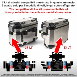 Adesivi compatibili valigie Honda Africa Twin CRF 1100 - Mod: V-adv