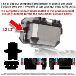 Adesivi compatibili Top Case Honda Africa Twin CRF 1100 - bauletto Mod: T-adv