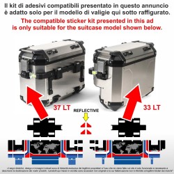Adesivi compatibili valigie Honda Africa Twin CRF 1100 - Mod: V-ad.sp