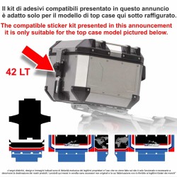 Adesivi compatibili Top Case Honda Africa Twin CRF 1100 - bauletto Mod: T-ad.sp