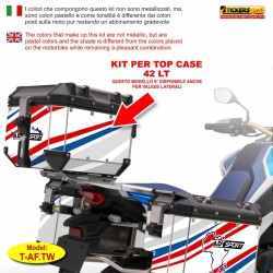 Adesivi compatibili Top Case Honda Africa Twin CRF 1100 - bauletto Mod: T-af.tw