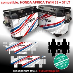 Adesivi compatibili valigie Honda Africa Twin CRF 1100 - Mod: V-af.tw