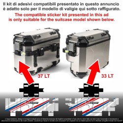 Adesivi compatibili valigie Honda Africa Twin CRF 1100 - Mod: V-af.tw
