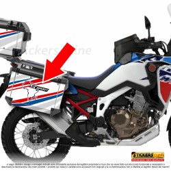 Adesivi compatibili valigie Honda Africa Twin CRF 1100 - Mod: V-af.tw