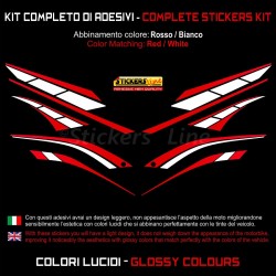 Adesivi carena per Yamaha Tmax 560 2022 Kit Anniversary rosso bianco