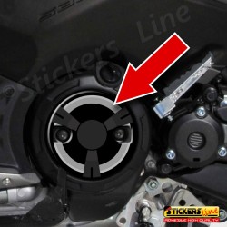 2 Adesivi per carter Tmax 500 - 530 RESINATI adesivo diapason variatore