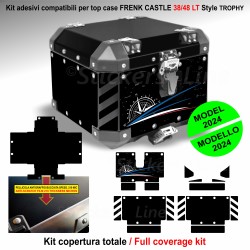 Kit di adesivi per Top Case 38/48 LT Frenk Castle MK4 2024 per BMW R1300 GS Style TROPHY M.1