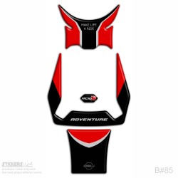 Adesivo paraserbatoio compatibile per BMW R1300 GS ADV 2024 Style Racing Red B-85