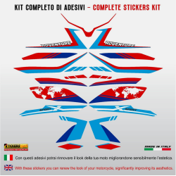 Kit di adesivi compatibili per carena moto Benelli TRK 502 X - 502X - M.1