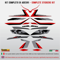 Kit di adesivi compatibili per carena moto Benelli TRK 502 X - 502X - M.2