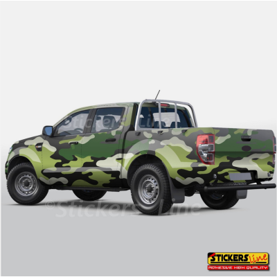 Pellicola mimetica Dark Forest camo wrap wrapping auto moto mimetico foresta blk