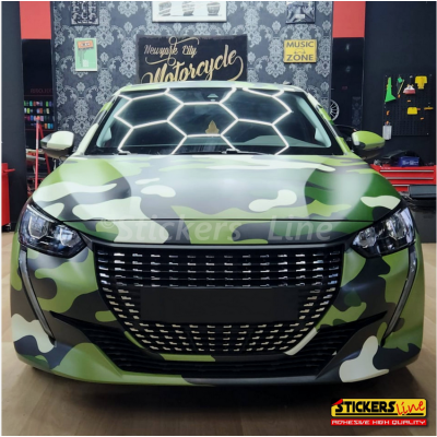 Pellicola mimetica Dark Forest camo wrap wrapping auto moto mimetico foresta blk
