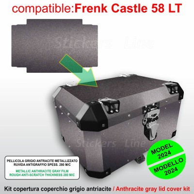 Kit adesivo completo COPERCHIO SUPERIORE Top case bauletto BMW R1300GS Adventure stickers FRENK CASTLE 58 Lt MK4-MK6