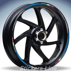 Adesivi ruote moto strisce cerchi SUZUKI BANDIT 600 Racing 4 sitckers wheel