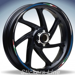 Adesivi ruote moto strisce cerchi SUZUKI BANDIT 600 Racing 4 sitckers wheel