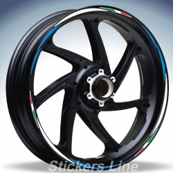 Adesivi ruote moto strisce cerchi SUZUKI GSXR 750 Racing 4 sitckers wheel GSX R