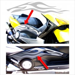 FIAMME per TMAX YAMAHA T MAX flame stickers