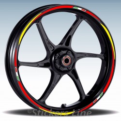 Adesivi ruote moto strisce cerchi per SUZUKI GSX-R 750 GSXR750 Racing 3 wheel