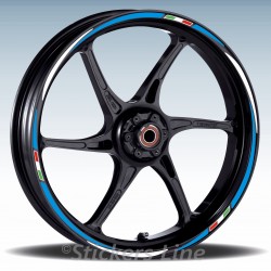 Adesivi ruote moto strisce cerchi per SUZUKI SV 650 Racing 3 wheel stickers