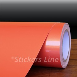 Pellicola adesiva arancio perlato APA adesivo perlescente arancio perla cast car wrapping auto moto