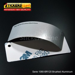Pellicola adesiva 3M alluminio spazzolato serie 1080 cod. BR120 adesivo cast brushed car wrapping auto moto