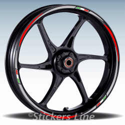 Adesivi cerchi scooter Kymco Agility 200 cc strisce ruote 16 + 16 pollici Rac.3
