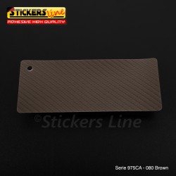 Pellicola adesiva Oracal Marrone serie 975CA cod. 080 cm 152x10 mt adesivo cast film brown Carbon car wrapping auto moto