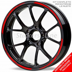 Adesivi cerchi moto Honda CBR 900 RR 1000 RR strisce ruote stickers whells R5