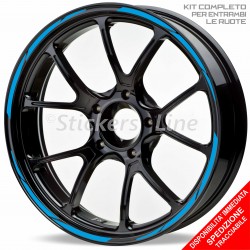 Adesivi cerchi moto SUZUKI GS 500F SV1000 SV650 strisce ruote stickers R5