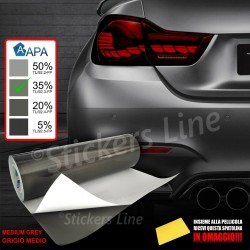 Pellicola oscuramento fari fanali APA TL/92.3-FP MEDIA 35% auto moto cm 50x50