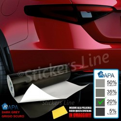 Pellicola oscuramento fari fanali APA TL/92.3-FP MEDIA 35% auto moto cm 50x75