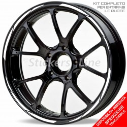 Adesivi cerchi moto Yamaha FZ1 FZ5 FZ6 FZ8 strisce ruote stickers wheels R5