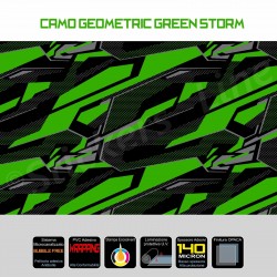 Pellicola mimetica Wrapping mimetico camo Geometric GREEN STORM auto moto