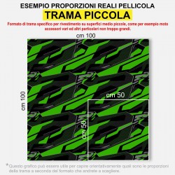 Pellicola mimetica Wrapping mimetico camo Geometric GREEN STORM auto moto
