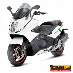 Adesivi carena Gilera GP800 TRICOLORE italiano scudo anteriore fianchetti posteriori gp