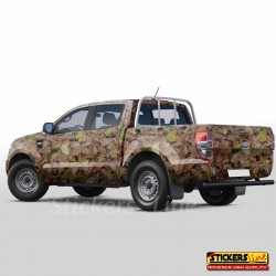 Pellicola mimetica Wrapping mimetico BOSCO camo auto moto caccia pesca soft air MOD.3