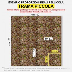 Pellicola mimetica Wrapping mimetico BOSCO camo auto moto caccia pesca soft air MOD.3