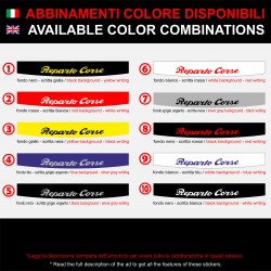 Adesivo fascia parasole Alfaromeo Mito Giulietta 147 156 159 Giulia Stelvio alfa Reparto Corse