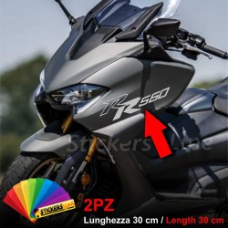 2 adesivi RR scudo anteriore per TMAX 560 scritte adesive tmax RR560