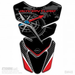 Paraserbatoio BMW R1200 GS Adventure adesivo resinato R1200GS Tank Pad moto B-48