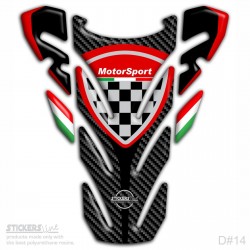 Paraserbatoio adesivo resinato DUCATI Hold Style 3D Tank Pad D-14